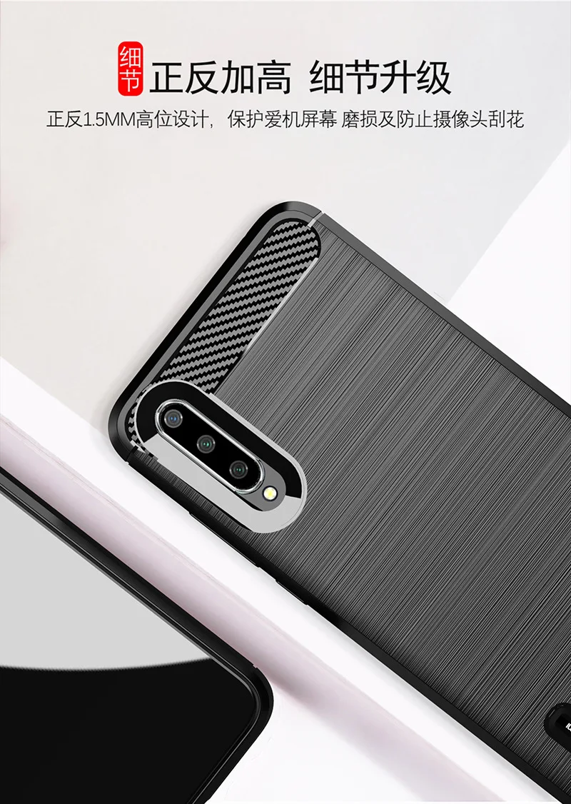 Для Xiaomi 9 Lite чехол Силиконовый прочный армированный мягкий чехол для Xiaomi 9 Lite защитный чехол для телефона Чехлы Fundas Coque
