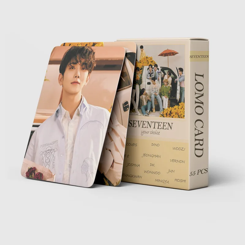 2021 Kpop 55 шт./набор Альбом SEVENTEEN YOUR CHOICE постер ломо-карты Мода Hong Zhixiu Wen Junhui фото