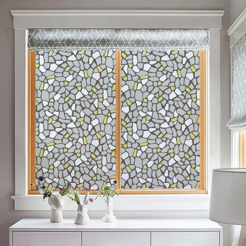 45 x 200cm Оконная декоративная пленка для стекла Водонепроницаемая самоклеющаяся виниловая пленка для дома с клеем пленка для конфиденциальности - Цвет: 45 x 200cm