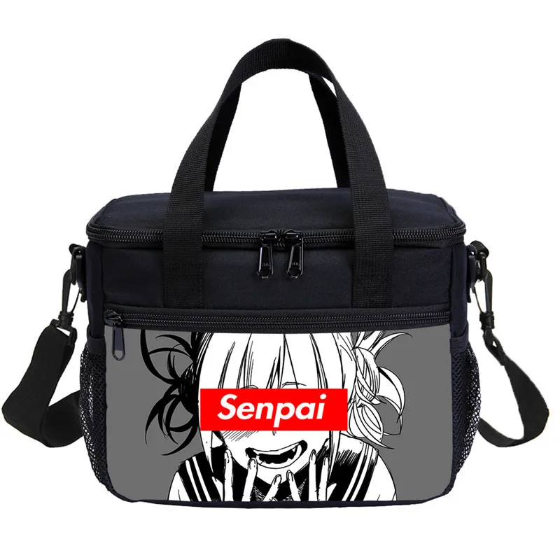 Малый мешок обеда для мальчиков девочек Прохладный мультфильм Sugoi Senpai аниме Waifu письмо 3D принты льда мешок изолированный тепловой Пикник Ланчбокс
