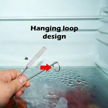 

90cm Drain Snake Spring Refrigerator Freezer Compartment Drainage Spring Pipe Tool Water Drain Hole Snake Dredging Drain Ho K5H8