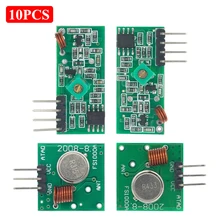 10 шт., модуль 433 МГц для ARM/MCU WL 315 МГц/433 МГц, беспроводной пульт дистанционного управления для arduino Diy