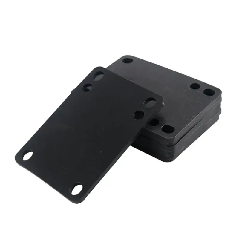 Skateboard Riser Pads Longboard Riser Soft Rubber Black Abrasion Proof
