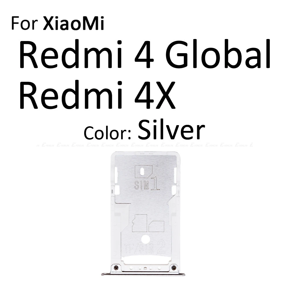 Высокое качество Micro SD/Sim карты лоток гнездо адаптера для Xiaomi Redmi Note 4 4X Глобальный Разъем Держатель Слот ридер контейнер