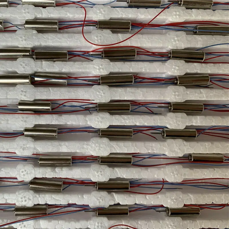 DC 3 7 В 412 Бескаркасный мотор 4*12 мм 0 вал NdFeB DIY R/C Дрон игрушки Квадрокоптер вертолет