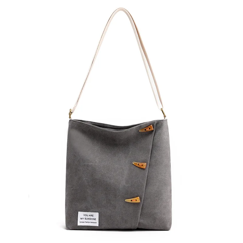 

Fashion Women's Single-shoulder Bag Large Capacity Outdoor Travel guang jie bao Literature And Art Versatile Canvas Bag Light Sh