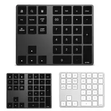 Алюминиевый сплав 34 клавиши Bluetooth беспроводная цифровая клавиатура