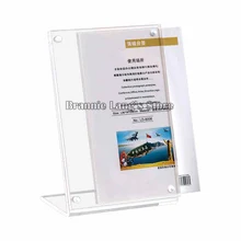 30 шт./лот, акриловый дисплей, магнитная l-образная подставка 13*9 см, прозрачная настольная подставка для планшета, крепкий магнит, вертикальный держатель для ценников