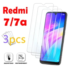 Чехол-бампер для xiaomi redmi 7, чехол s для xiaome ksio mi xia mi xao mi 7a a glas red mi read mi a7, стеклянная крышка rad mi redmi 7, 1-3 шт