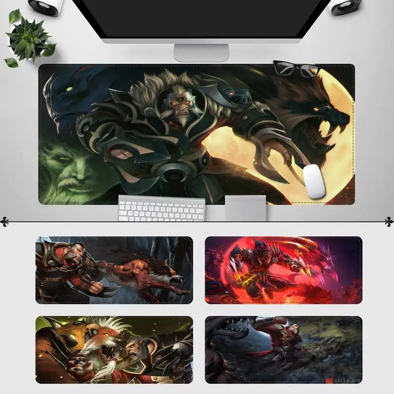 Коврик для мыши с принтом Lycan Dota 2 ПК игровой коврик ноутбука аниме нескользящий