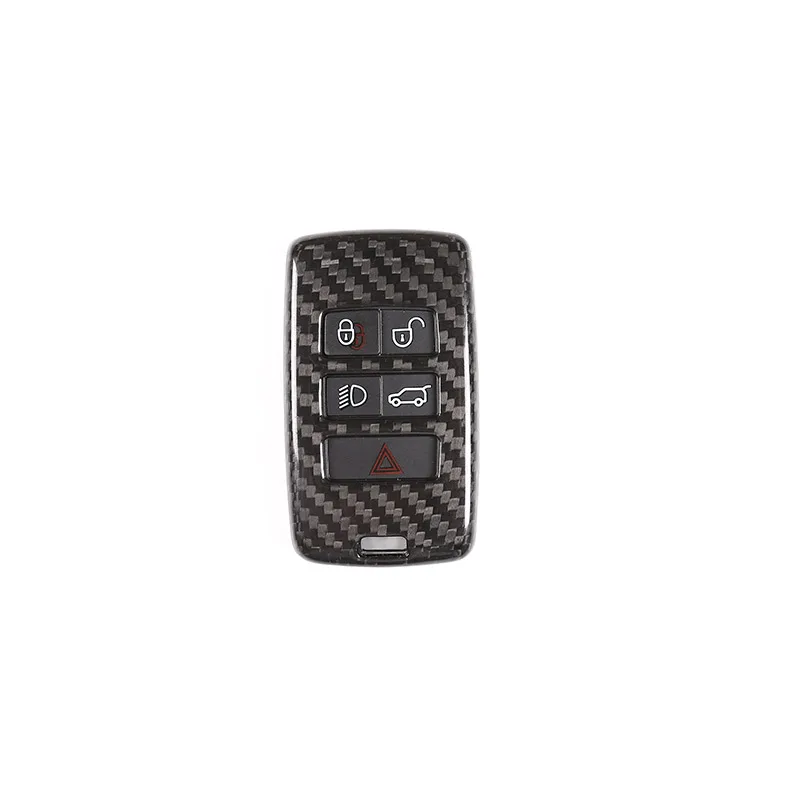 

Real Carbon Fiber Car Key Shell Cover Trim For Land Rover Discovery sport LR4 LR5 For Range Rover Sport Vogue Evoque Accessories