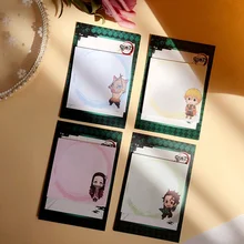 Papier de bureau Demon Slayer Kimetsu no Yaiba, 25 Pages, notes d'anime, papeterie de bureau, cadeau Kawaii pour enfant étudiant