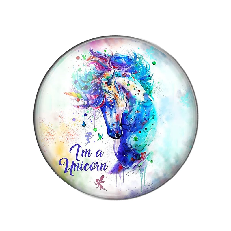 Beauty Angel horse Flying colors lively10мм/12 мм/18 мм/20 мм/25 мм Круглый Фото стеклянный кабошон