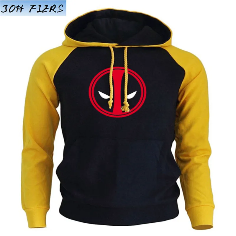 

2019 Hoody For Men Autumn Fleece Winter Sweatshirts Kpop Clothing Raglan Hoodies DEADPOOL Hip Hop Casual Sports Hoodie Hot