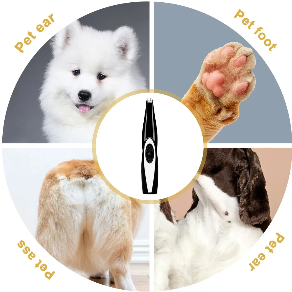 Портативный бесшумный USB машинка для стрижки домашних животных для стрижки кошек и собак аксессуары для домашних животных