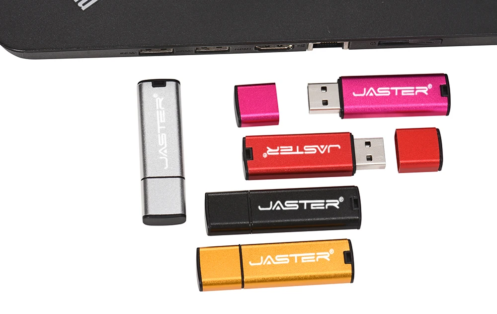 JASTER USB флеш-накопитель, пластиковый USB 2,0, флеш-накопитель, 128 ГБ, 64 ГБ, 32 ГБ, 16 ГБ, 8 ГБ, 4 Гб, USB флешка, красный, синий, черный, серебристый, розовый, флешка, подарок