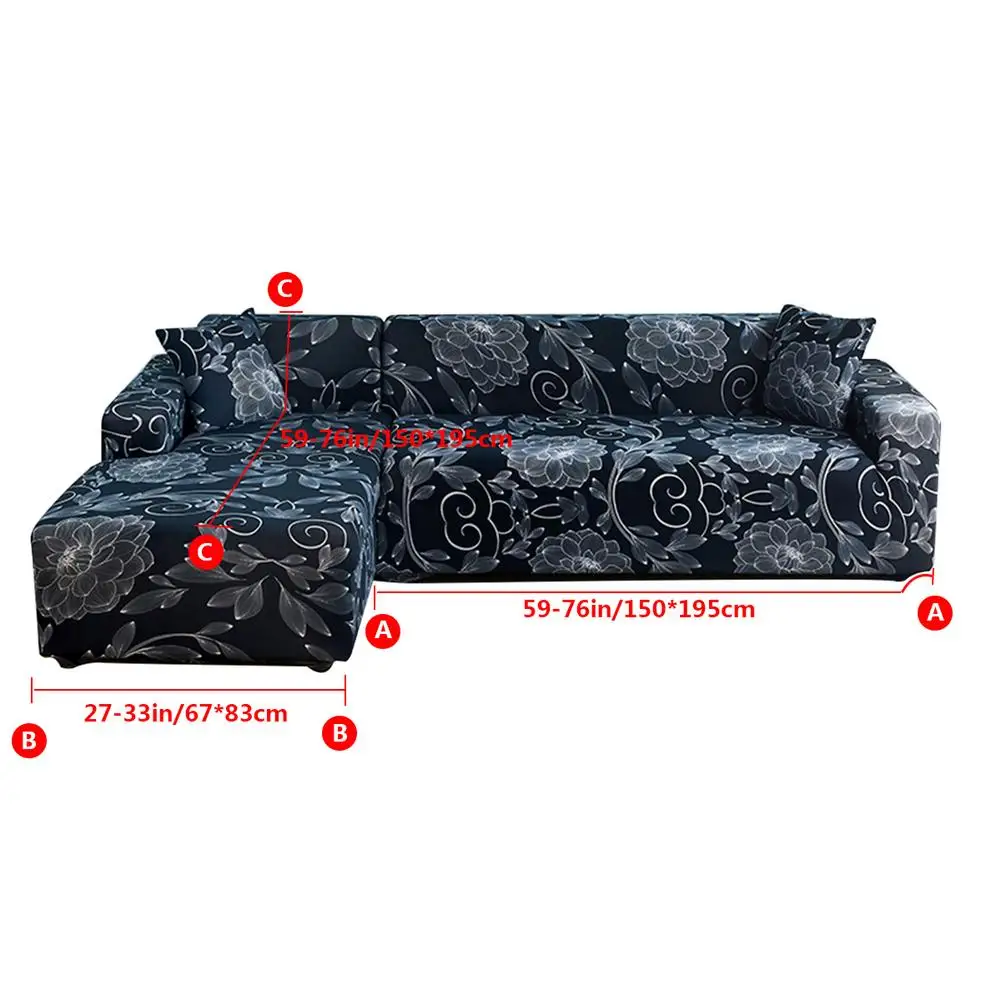 Наборы чехлов для диванов для гостиной l-образные эластичные чехлы для диванов удобные Угловые чехлы для диванов протектор для украшения дома# 4O