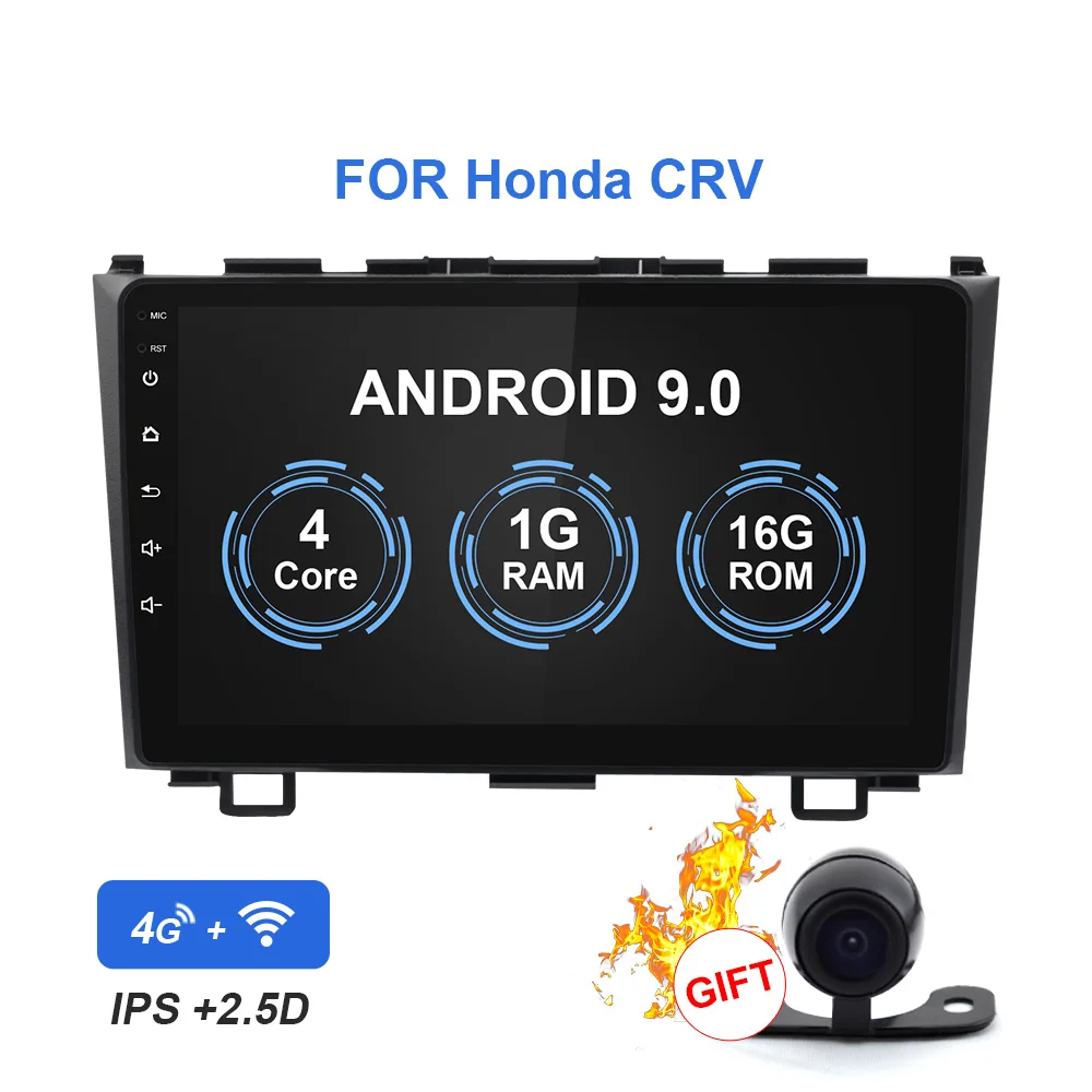 Android 9,0 автомобильный мультимедийный DVD Радио Видео плеер для Honda CRV CR-V 2006-2011 2Din Авторадио Стерео gps Навигация Аудио - Цвет: 1G RAM 16G RAM