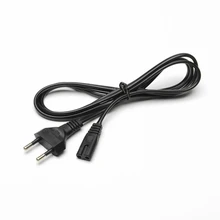 

1.5M EU Power Cable Extension 2 Prong Cable Flat Cord IEC320 C7 Figure 8 Power Extension Cable For Laptop Samsung LG TV PS 4