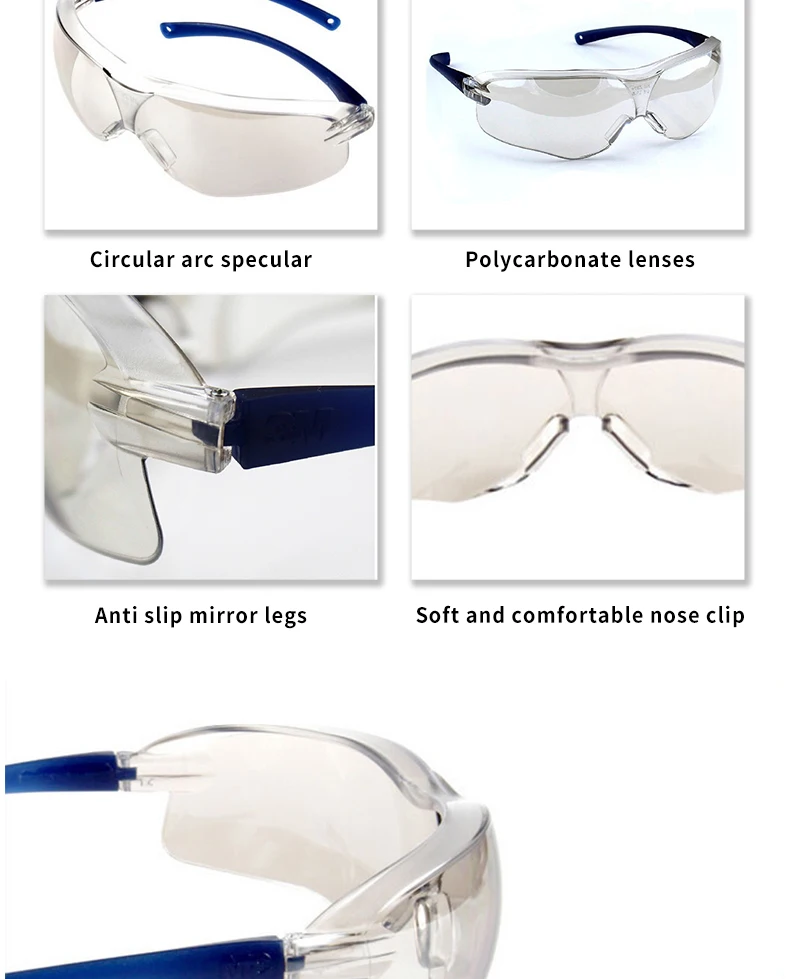 óculos de proteção de óculos espelhados com lentes reflexivas resistentes arranhões