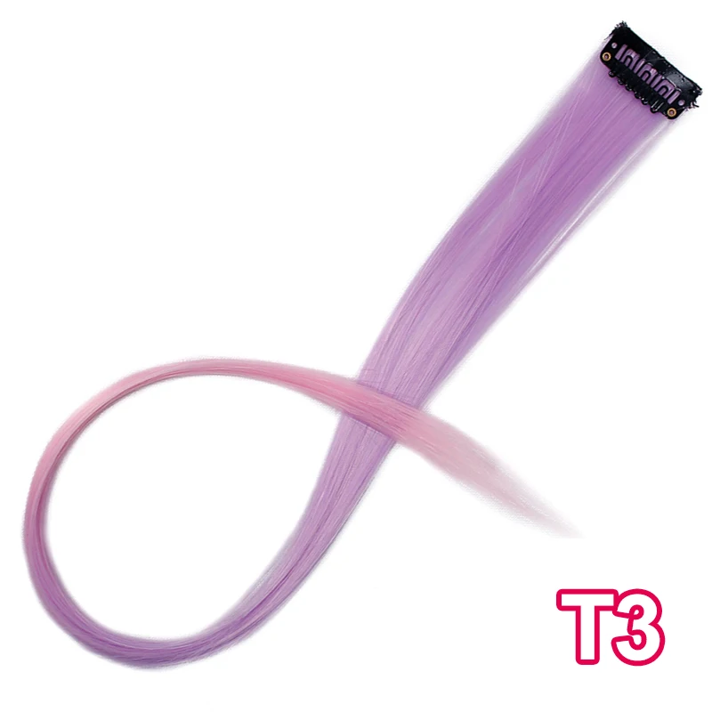 T3 AISI HAIR Synthetic Long Single Clip In One Piece Hair Extensions Straight Hair Hairpiece For Women - Цвет: T3