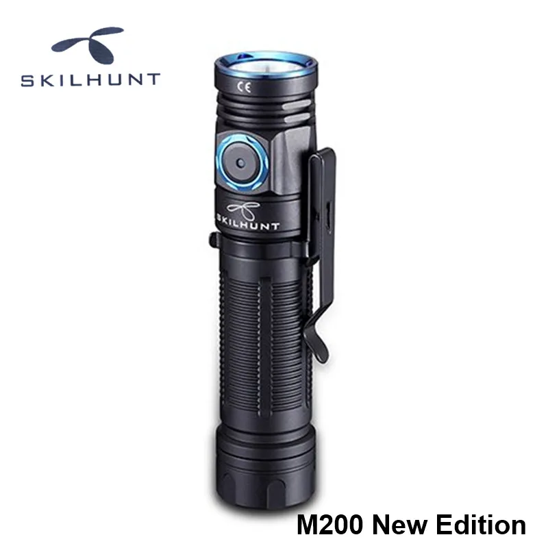 Skilhunt M200 высокомощный водонепроницаемый магнитный usb зарядный фонарь Cree XPL светодиодный 18650 EDC походный фонарь с магнитом Tai