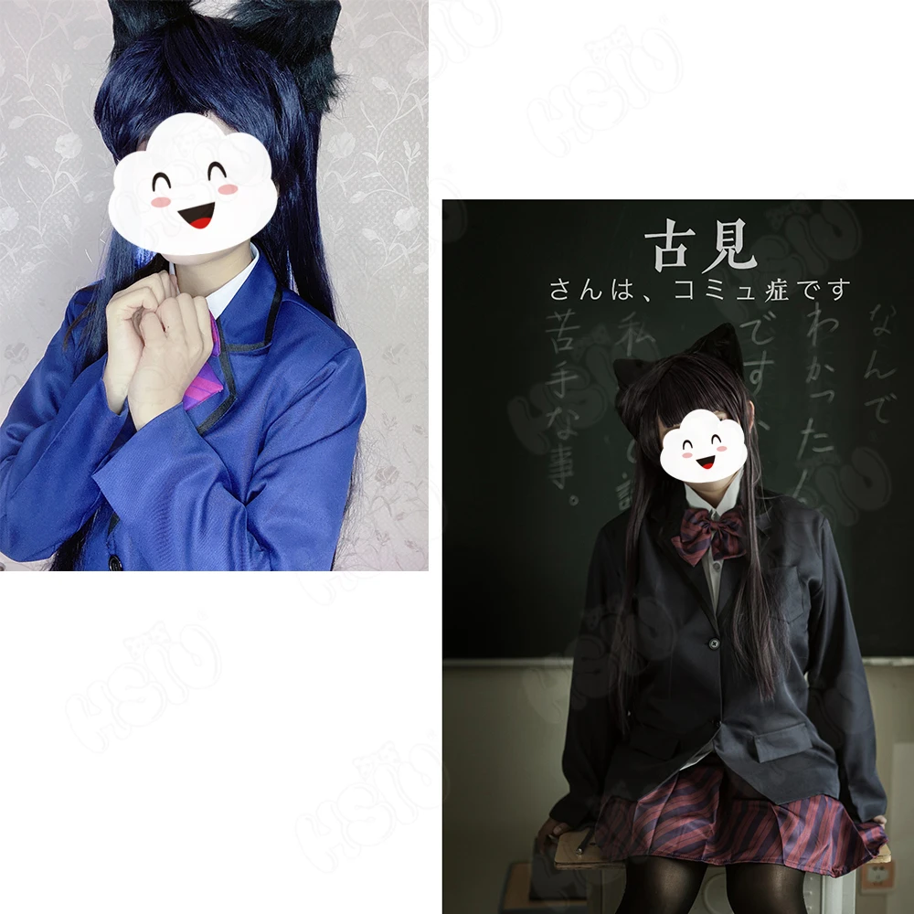 Komi Can't Communicate Komi Shoko Osana Najimi Cosplay Costume Outfits  Shirt Tie Short Wig Neck