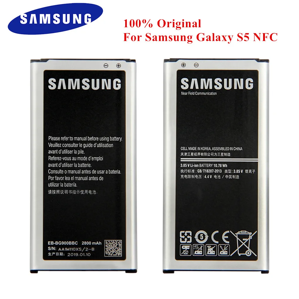 Original Samsung S5 Battery EB BG900BBE for Galaxy S5 G900 G900S G900I  G900F G900S G900L G900H 9008V 9006V 9008W NFC 2800mAh|Mobile Phone  Batteries| - AliExpress