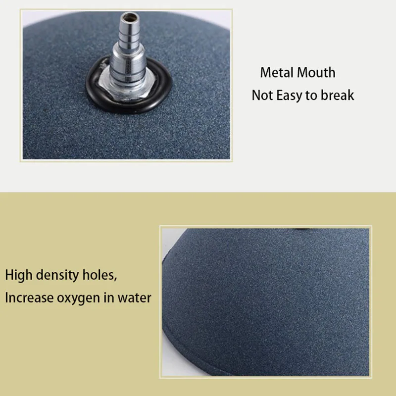 60mm 80mm Aquarium Air Stone Bubble Stone Aerator for Aquarium Fish Tank Pump Hydroponic Oxygen Plate Mini Air Pump Accessories 5