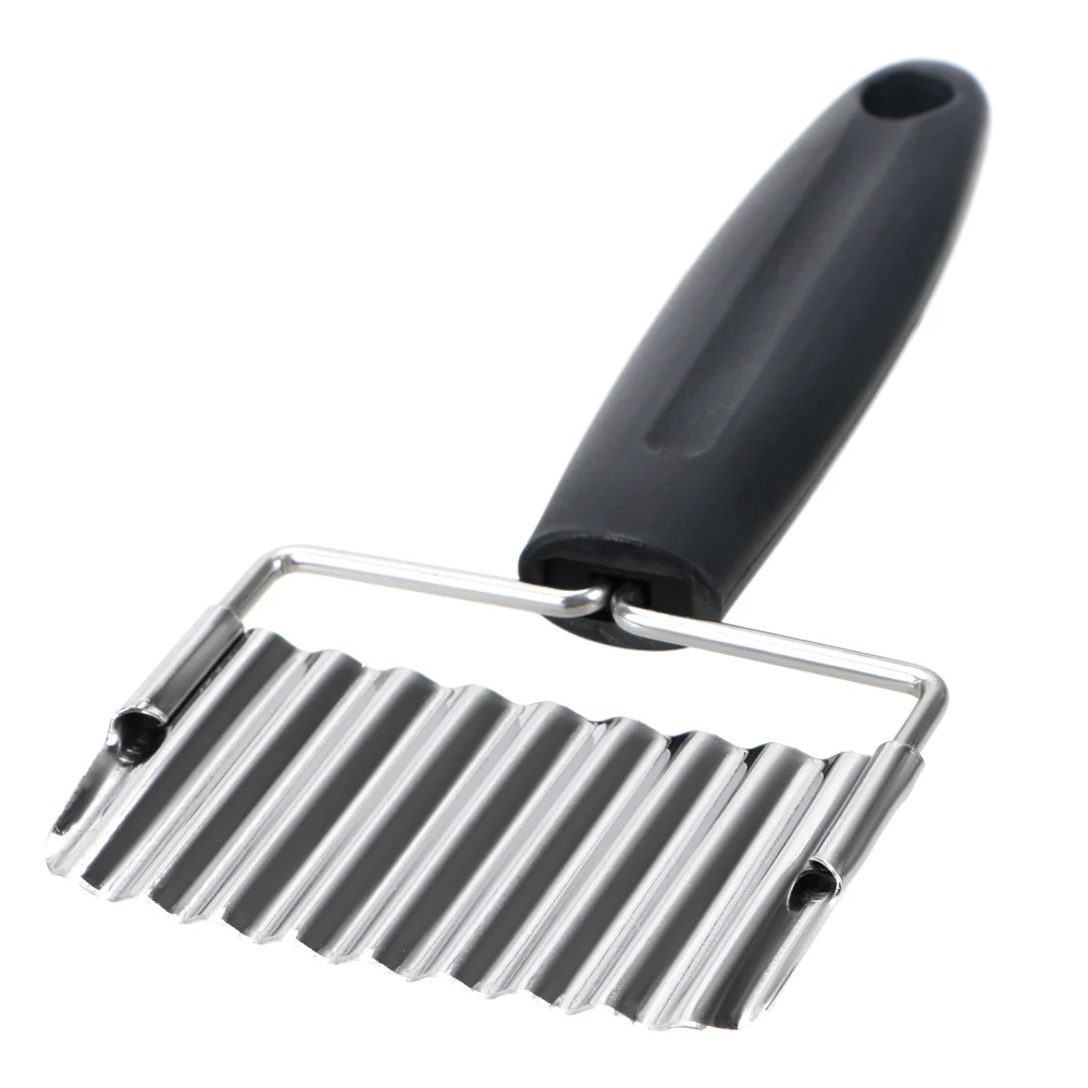 Durable Vegetable Chopper Stainless Steel Wavy French Fries Cutter Veggie Slicer Potato Slicer Kitchen Gadgets Cutter