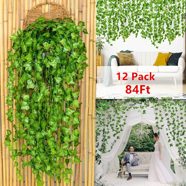 12 Pack Artificial Ivy Garland Fake Vines For Room Decor Fake Plants Ivy  Greenery Leaves U