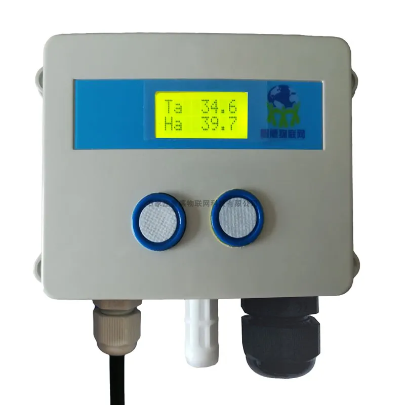 Temperature humidity ammonia gas hydrogen sulfide 4-in-1 sensor network transmitter detector online monitoring RJ45 Modbus TCP |