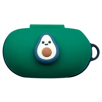 

Anti-slip Silicone Cover Protective Case Sleeve with Keychain for Sam-sung Ga-laxy Buds/Buds+ Wireless Bluetooth Headphones