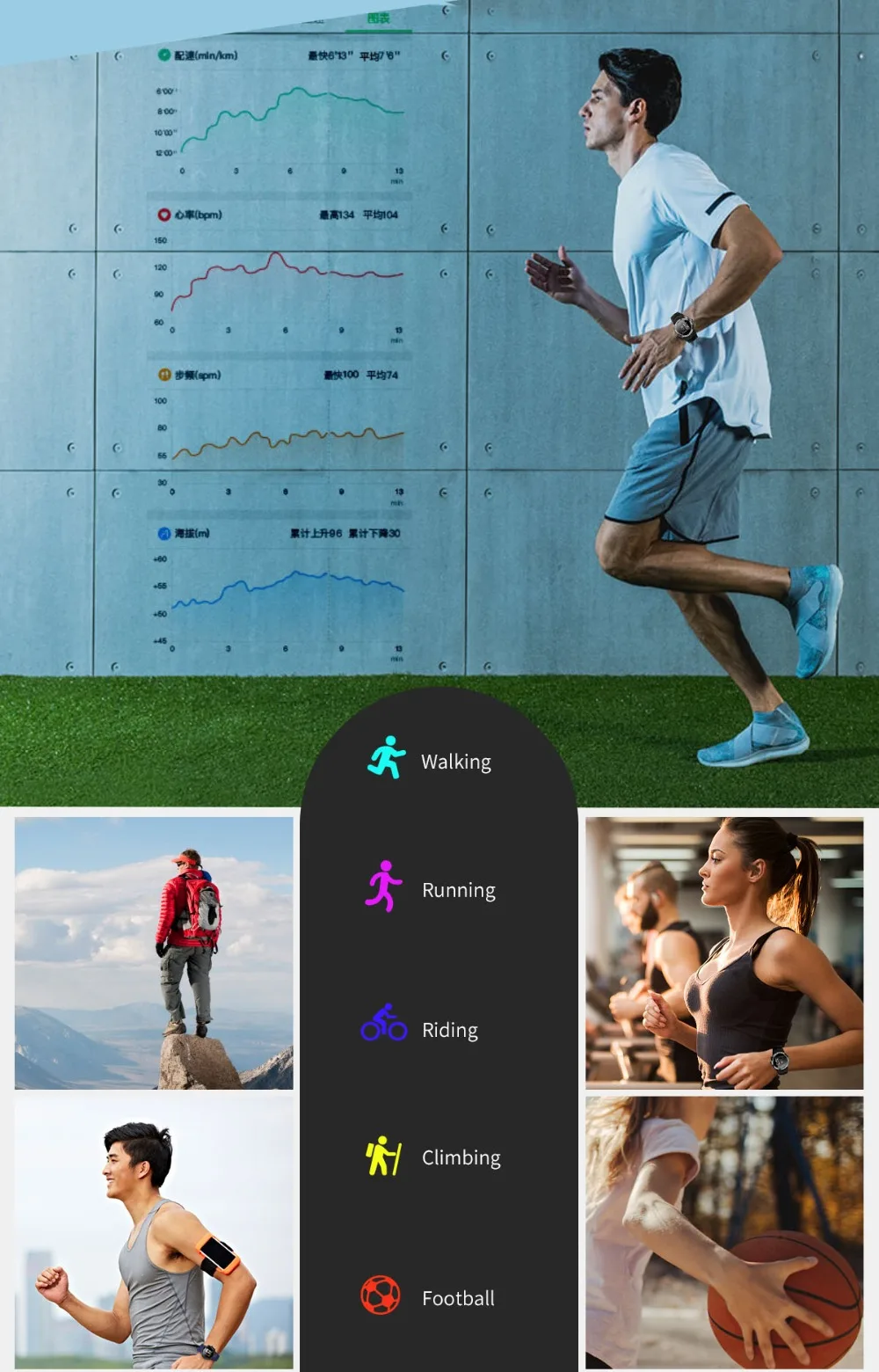DT08 Смарт часы для мужчин круглый сенсорный экран Спорт Пульс водонепроницаемый браслет высота активности трекер Шагомер smartwatch