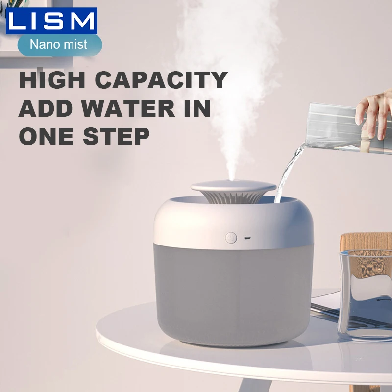 

2400ml Home Office Air Humidifier Aroma Diffuser Usb Essential Oils For Aromatherapy Diffusers With Coloful Led Light Humidifier