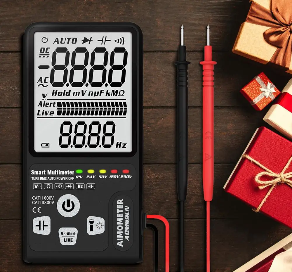 Comprar Multímetro Digital Tester 9999 aimómetro ADMS9LN large 3,5 \