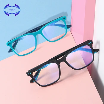 

VCKA 2020 Square Kids Glasses Anti Blue Light Optical Frame Children Boy Girls Clear Computer Glasses Gaming Screen Eyeglasses