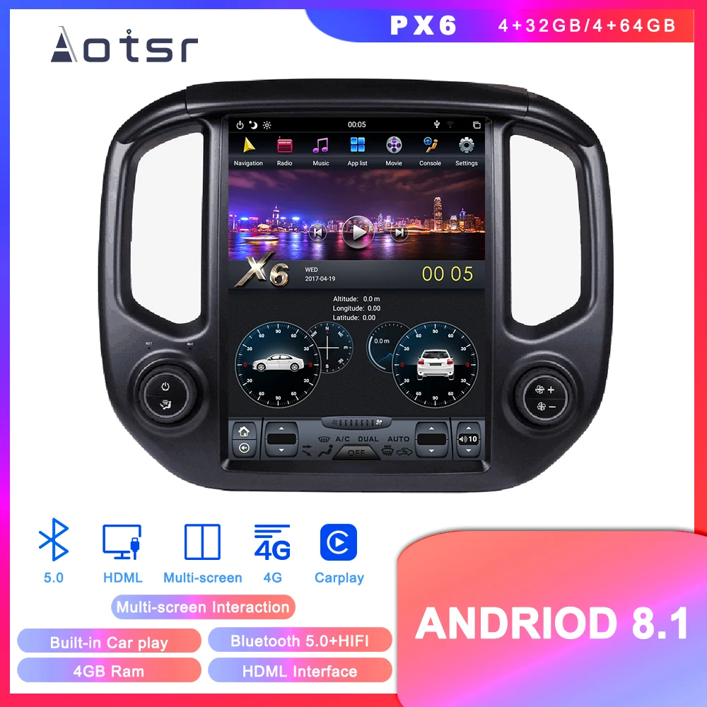 Excellent Android 8 Tesla Styel Car DVD Player GPS Navigation For GMC Canyon Chevrolet Colorado 2015+ Auto Radio Multmedia Player Unit 0