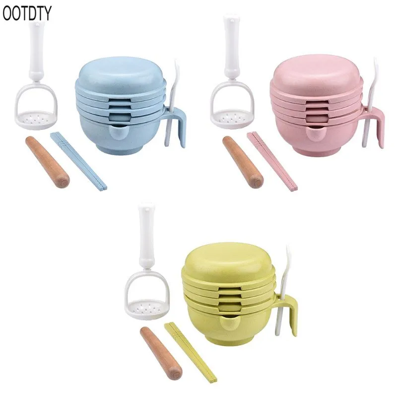 

9 in 1 Food Masher Baby Food Feeder Processor Vegetable Fruit Ricer Grinder Tool
