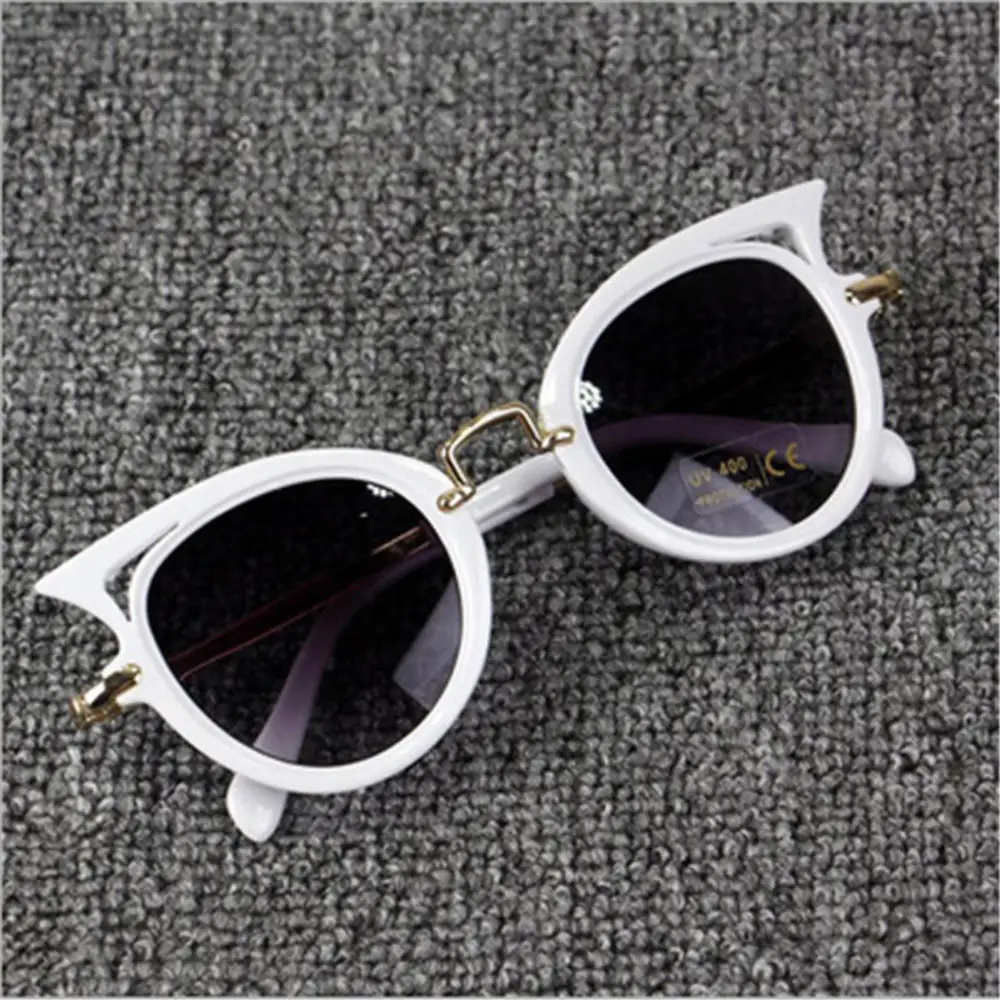 Children Sunglasses 1pc Kids Stylish Cat Eye Vintage Girls Cute Party Eyewear Shades UV400 For Gift
