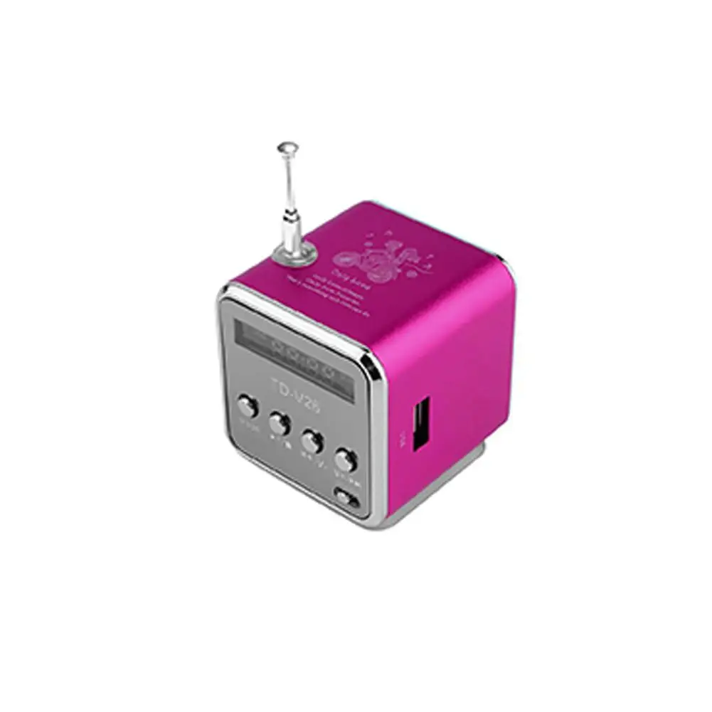 BEESCLOVER Micro USB стерео портативный Bluetooth динамик музыкальный плеер fm-радио для ПК MP3/4 ноутбука - Цвет: red