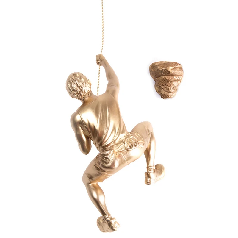 Креативное золотое украшение на стену для скалолазания мужские украшения дома