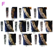 Недавно 6/10/20 шт нейлон Эластичный Поддельные Временные татуировки рукава тела татуировка на руку поставки ИК-лепно