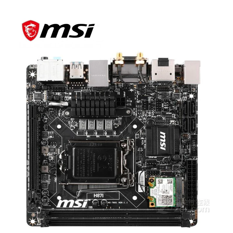 Материнская плата для MSI H87I LGA 1150 DDR3 Intel H87 H87M материнская настольного компьютера
