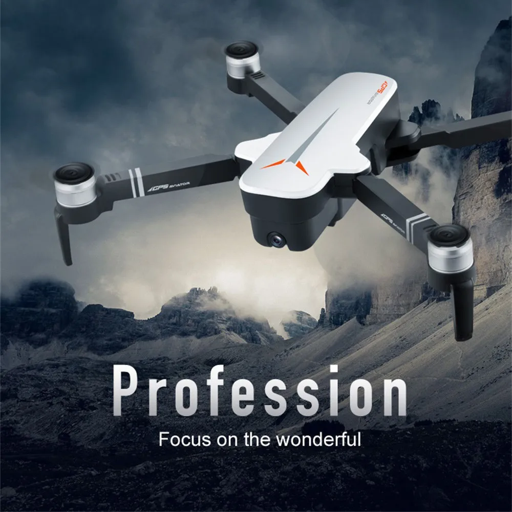 

Drone 5G WIFI FPV With 4K 12MP Camera Brushless Selfie Foldable GPS/Optical Flow Positioning Hover RC Quadcopter RTF