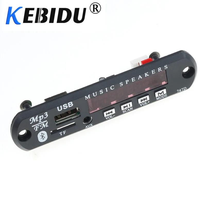 Kebidu 12 в MP3 декодер Bluetooth беспроводной Bluetooth MP3 WMA декодер плата аудио модуль USB TF радио для автомобиля удаленный музыкальный динамик
