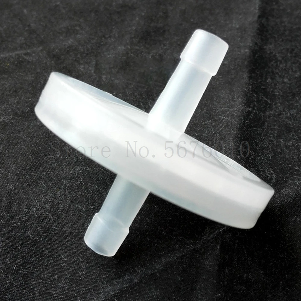 흡입기용 범용 가스 필터, CO2 가스 분석기, 마이크로 진공 펌프, 가래 흡입기, 산소 발생기, 공기 여과, 55mm, 10 개