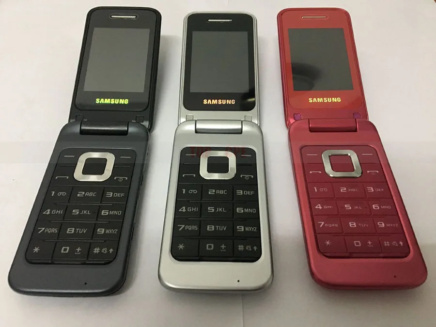 Original Samsung C3520 Unlocked Mobile phone Flip 1.3MP Black/Silver/Pink color 2.4 Hcfd6f838d7ba4c30a73fdb04a10d4594r