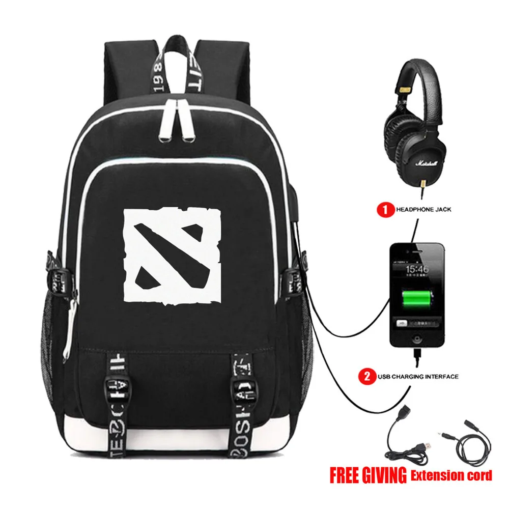 13 Рюкзак с разъемом для наушников и usb-зарядкой для команды Fnatic Virtus.pro DOTA 2, рюкзак CS CSGO NAVI для подростков и путешествий, сумка на плечо для ноутбука - Цвет: 13