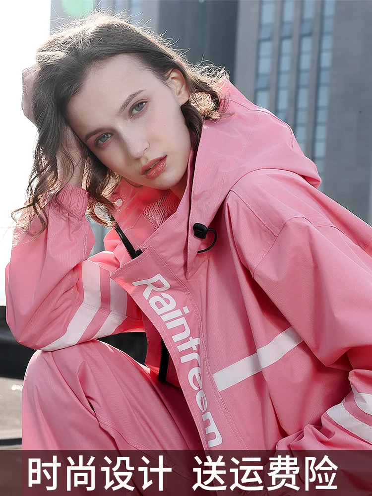 

Travel Waterproof Pants Jacket Raincoat Women Plastic Set Men Raincoat Outdoor Pink Stylish Chubasquero Mujer Rain Coat Women